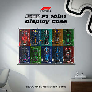 New Arrival: LEGO Speed Champions F1 Race Car 10 in 1 Wall-Mounted Display Case 77242 - 77251