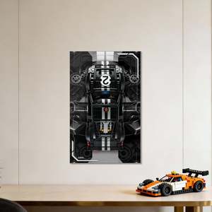 BrickFans Premium Acrylic Display Panel for LEGO® 42223 Ford GT40 MKII Race Car