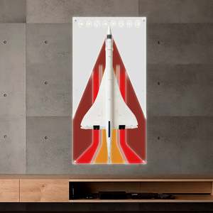 BrickFans Premium LED Acrylic Display Panel for LEGO® 10318 Concorde