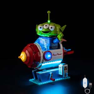 New Arrival: Lego Alien with Pizza Planet Rocket Ride 43307 Light Kit