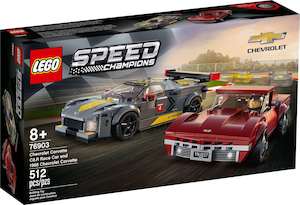 Speed Champions: LEGO Speed Champions 76903 Chevrolet Corvette C8.R Race Car and 1968 Chevrolet Corvette