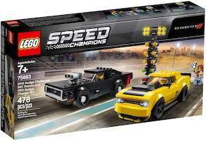 LEGO Speed Champions 75893 2018 Dodge Challenger SRT Demon and 1970 Dodge Charger R/T