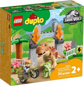 Jurassic World: LEGO DUPLO 10939 T. rex and Triceratops Dinosaur Breakout