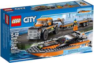 Ships: LEGO City 60085 4x4 with Powerboat