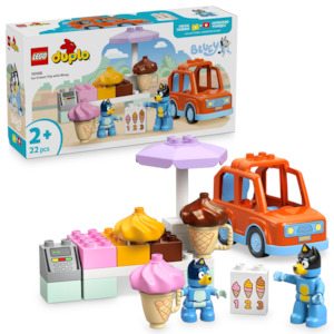 Lego Vehicles: LEGO DUPLO 10458 Ice Cream Trip with Bluey