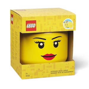 Lego Storage Bricks: LEGO Storage Head Small - Girl