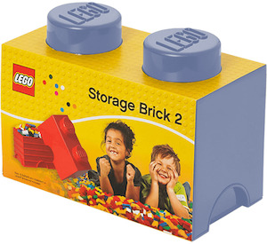 Lego Storage Bricks: LEGO 4002 Storage Brick 2 - Stone Grey