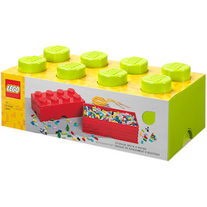 Lego Storage Bricks: LEGO 4004 Storage Brick 8 - Lime Green