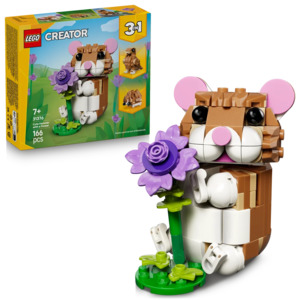LEGO Creator 3-in-1 31376 Cute Hamster with a Flower