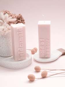 Products: Bridal Party Pillar Candle