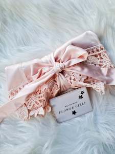 Shop Robes: Girl's Robe - Satin Blush