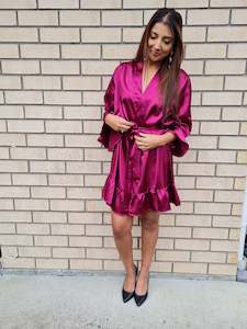 Shop Robes: Ruffled Robes - Plum