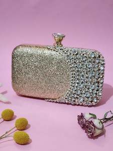Bridal Bags: ~ Aisha Clutch - Gold