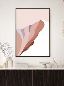 New Zealand Art Prints 1: Summit 2. Modern Mountain Art Print