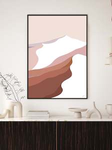 Summit 1. Modern Mountain Art Print