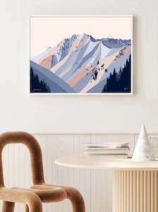 MT SUPERIOR, ALTA, UTAH. Modern Mountain Wall Art