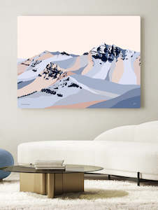 Jackson Hole View Modern Art Print Poster or Canvas Wall Art