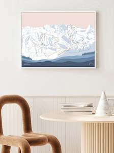 Europe Art Prints: ZERMATT, SWITZERLAND. Modern Mountain Trail Map Wall Art