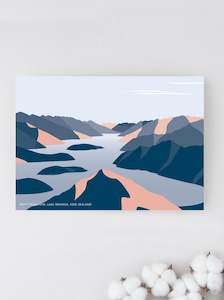New Zealand Greeting Cards: Roy's Peak, Lake Wanaka, New Zealand Greeting Card