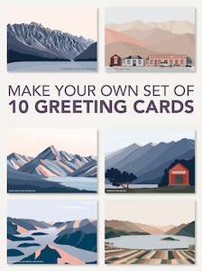 New Zealand Greeting Cards: Set of 10 NEW ZEALAND greeting cards - any combination. SPECIAL PRICE.