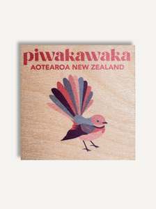 Latest Artworks: Piwakawaka Fantail Native Bird of New Zealand Fridge Magnet