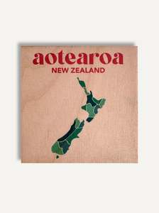 Latest Artworks: Aotearoa New Zealand Map Fridge Magnet