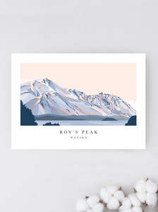 ROY'S PEAK, Wānaka, New Zealand Greeting Card (white border)