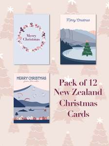Latest Artworks: Set of 12 NEW ZEALAND CHRISTMAS CARDS