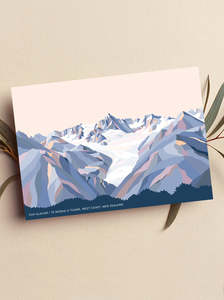 Latest Artworks: FOX GLACIER, WEST COAST, New Zealand Greeting Card