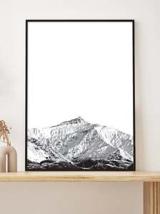 Black Peak Wānaka, New Zealand Photographic Art Print