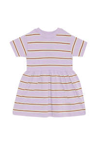 Triple Stripe Short Sleeve Tee Dress CLEARANCE