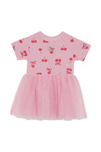 Cherry Bliss Tutu Tee Dress CLEARANCE
