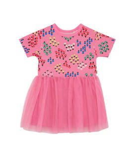 Dress: Blossomfield Pink Dance Frill Tutu Dress CLEARANCE