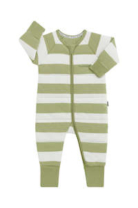 Terry: Green Stripe Padded Suit