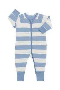 Blue Stripe Padded Suit
