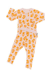 Waffle: Topsy Turvy Tulip Long Sleeve Waffle PJ Set