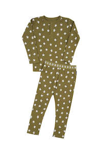 Waffle: Superstar Long Sleeve Waffle PJ Set CLEARANCE