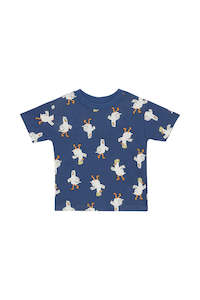 Navy Guss the Seagull Short Sleeve Crew Tee CLEARANCE