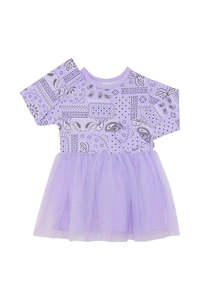 Paisley Paradise Dance Long Sleeve Frill Tutu Dress CLEARANCE