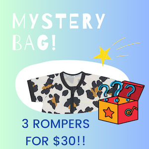 3 Mystery Rompers