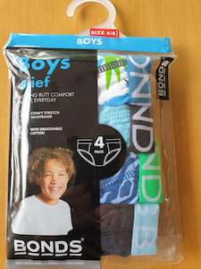 Briefs: Basic 4 Pack Boys Briefs
