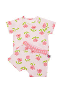 Pjs: Sunlit Petals Short Sleeve PJ Set