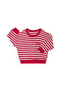 Legging: Parisian Stripe Terry Towelling Pullover