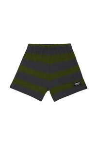 Moss Rugby Stripe Shorts