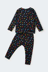 All: Black Confetti PJ Set