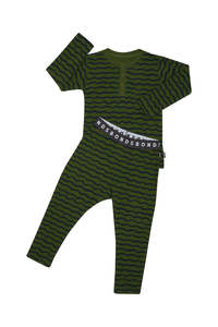 Wavy Stripe Waffle PJ Set