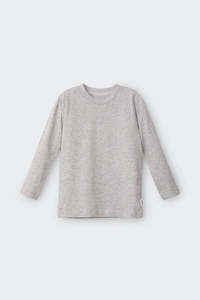All: Grey Long Sleeve Crew Tee
