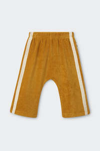 Terry Towelling Wide Leg Pants Golden CLEARANCE