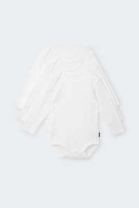 Pj Clear: Everyday Value Long White Sleeve 3 Pack CLEARANCE