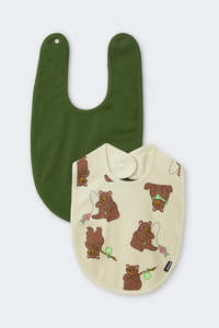 Barry Bear Stretchies Bib 2 Pack